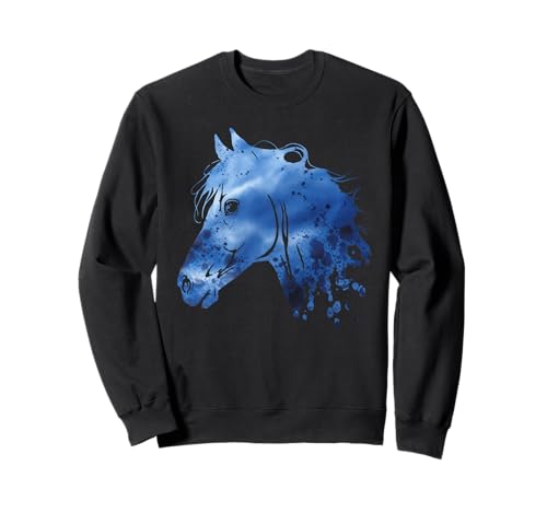Pferd Tshirt Männer Frauen Blau Animal School Sport Fan Sweatshirt Pferd Tshirt Männer Frauen Blau Animal School Sport Fan Sweatshirt von Pferd TShirt Männer Frauen Tiere Sport