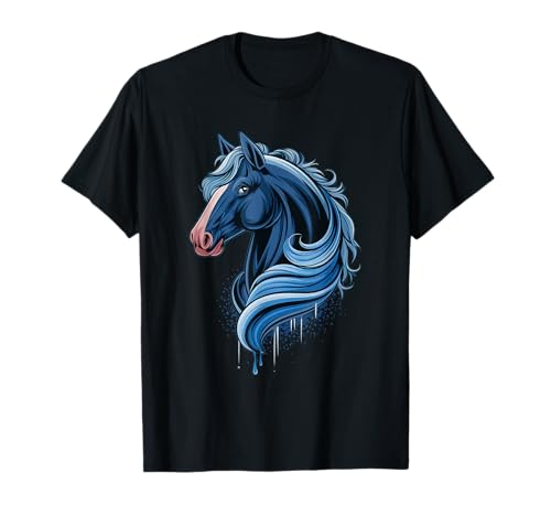Pferd Tshirt Männer Frauen Blau Animal School Sport Fan T-Shirt Pferd Tshirt Männer Frauen Blau Animal School Sport Fan T-Shirt von Pferd TShirt Männer Frauen Tiere Sport