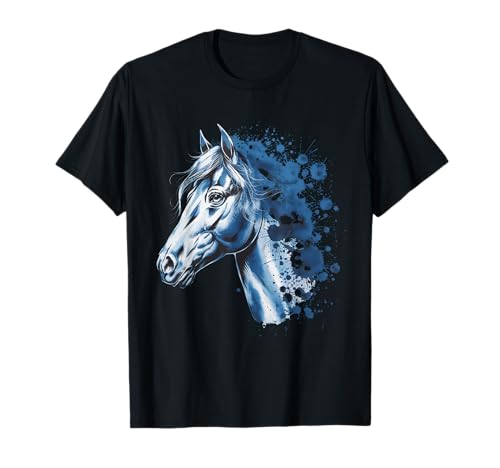 Pferd Tshirt Männer Frauen Blau Animal School Sport Fan T-Shirt Pferd Tshirt Männer Frauen Blau Animal School Sport Fan T-Shirt von Pferd TShirt Männer Frauen Tiere Sport