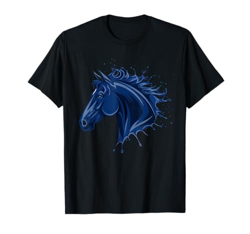 Pferd Tshirt Männer Frauen Blau Animal School Sport Fan T-Shirt Pferd Tshirt Männer Frauen Blau Animal School Sport Fan T-Shirt von Pferd TShirt Männer Frauen Tiere Sport
