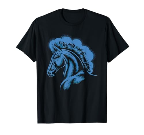 Pferd Tshirt Männer Frauen Blau Animal School Sport Fan T-Shirt Pferd Tshirt Männer Frauen Blau Animal School Sport Fan T-Shirt von Pferd TShirt Männer Frauen Tiere Sport
