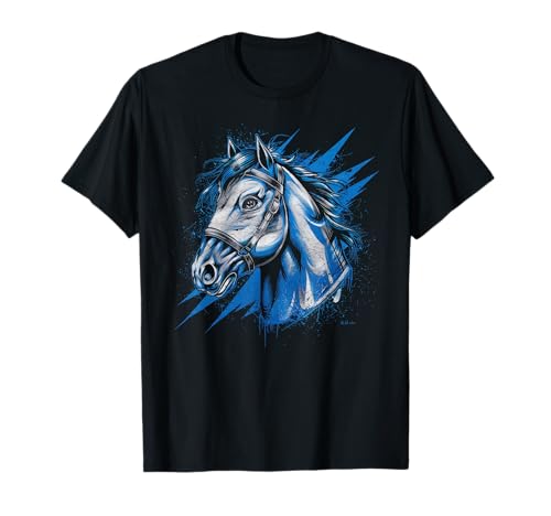 Pferd Tshirt Männer Frauen Blau Animal School Sport Fan T-Shirt Pferd Tshirt Männer Frauen Blau Animal School Sport Fan T-Shirt von Pferd TShirt Männer Frauen Tiere Sport