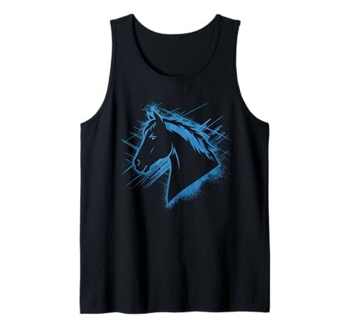 Pferd Tshirt Männer Frauen Blau Animal School Sport Fan Tank Top Pferd Tshirt Männer Frauen Blau Animal School Sport Fan Tank Top von Pferd TShirt Männer Frauen Tiere Sport