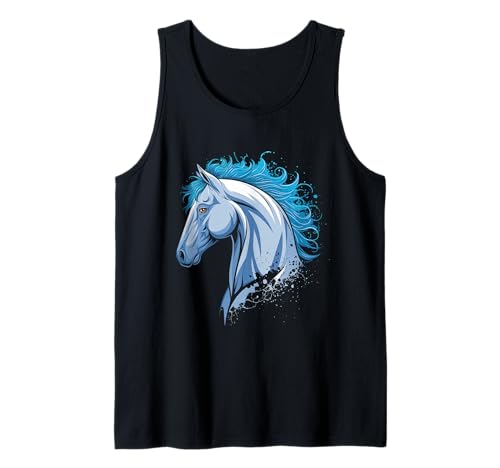 Pferd Tshirt Männer Frauen Blau Animal School Sport Fan Tank Top Pferd Tshirt Männer Frauen Blau Animal School Sport Fan Tank Top von Pferd TShirt Männer Frauen Tiere Sport