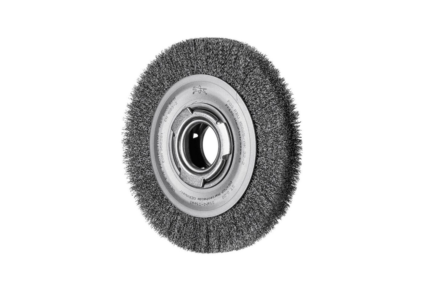 Pferd Rundbürste PFERD TOOLS Rundbürste breit ungezopft RBU Ø150x25xvariable Bohrung von Pferd