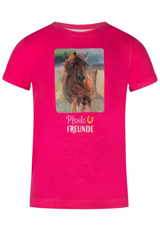 Pferde FREUNDE T-Shirt Pferdefreunde mit Pferde-Hologram-Print von Pferde FREUNDE