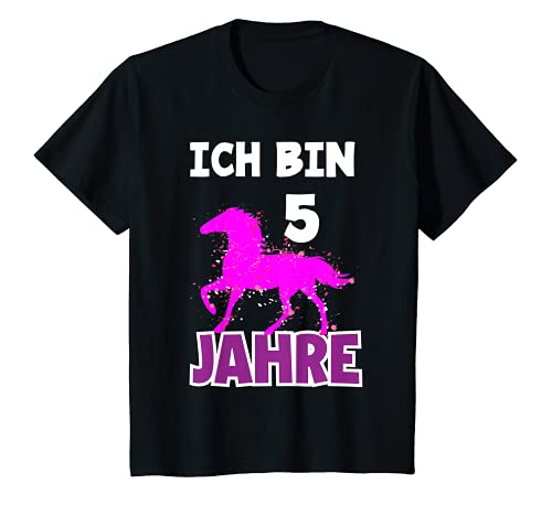 Kinder 5. Geburtstag Mädchen Pferd 5 Jahre Pferde Geburtstags T-Shirt Kinder 5. Geburtstag Mädchen Pferd 5 Jahre Pferde Geburtstags T-Shirt von Pferde Geburtstag Kindergeburtstag Geschenk
