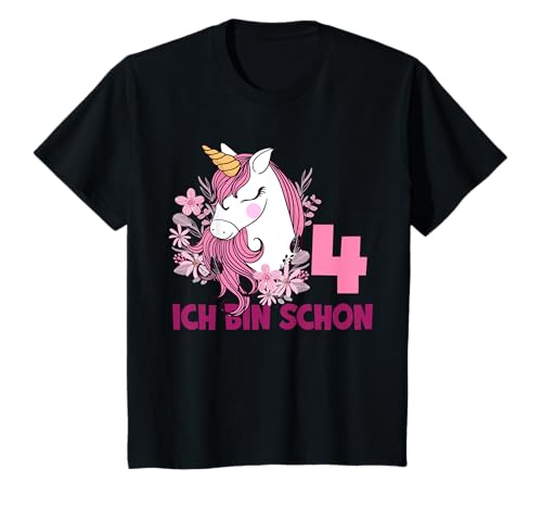4. Geburtstag Mädchen Pferd 4 Jahre Einhorn Geburtstags T-Shirt 4. Geburtstag Mädchen Pferd 4 Jahre Einhorn Geburtstags T-Shirt von Pferde Geburtstag Kindergeburtstag Geschenke Pferd