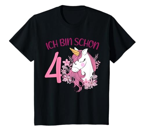 4. Geburtstag Mädchen Pferd 4 Jahre Einhorn Geburtstags T-Shirt 4. Geburtstag Mädchen Pferd 4 Jahre Einhorn Geburtstags T-Shirt von Pferde Geburtstag Kindergeburtstag Geschenke Pferd