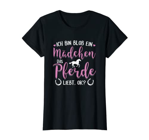 Pferde Shirt Mädchen Reiter Geschenk Damen Reiterin Spruch T-Shirt von Pferde Geschenk & Reiter Shirt für Damen & Mädchen