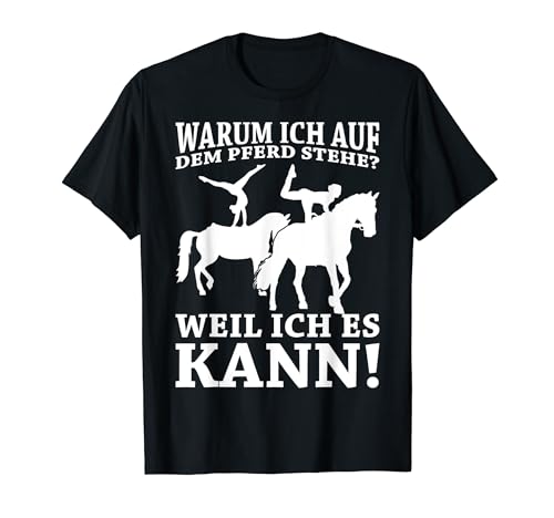 Damen Pferd Voltigieren Mädchen Pferdesachen T-Shirt von Pferde Geschenke für Mädchen Reiter