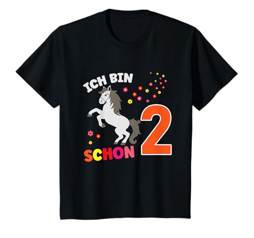 Mädchen Ich bin 2 Jahre alt 2. Geburtstag Pferd Reiten T-Shirt Mädchen Ich bin 2 Jahre alt 2. Geburtstag Pferd Reiten T-Shirt von Pferde Mädchen Geschenke zum 2. Geburtstag