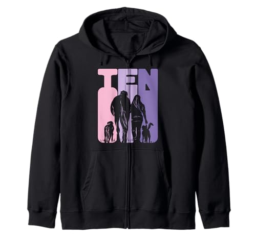 10. Geburtstag Reiterin 10 Jahre Mädchen Hunde und Pferde Kapuzenjacke von Pferde Mädchen und Hunde Freunde Kinder Geburtstag