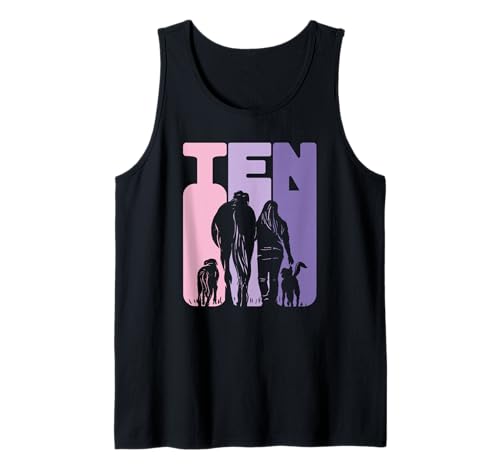 10. Geburtstag Reiterin 10 Jahre Mädchen Hunde und Pferde Tank Top von Pferde Mädchen und Hunde Freunde Kinder Geburtstag