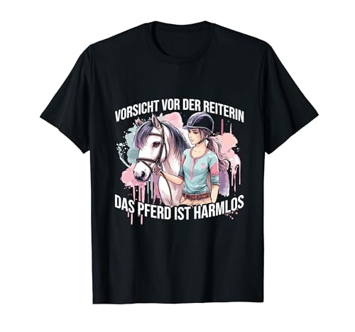 Pferde Reiten Pferd Mädchen T-Shirt von Pferde Reiter Humor