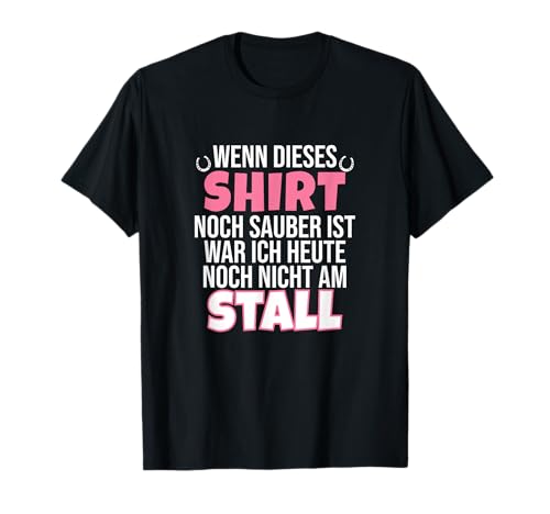 Reiterin Mädchen Damen Pferde Stall T-Shirt von Pferde Reiter Humor