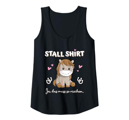 Damen Pferde - Stall Shirt für Reiterinnen mit niedlichem Pferd Tank Top Damen Pferde - Stall Shirt für Reiterinnen mit niedlichem Pferd Tank Top von Pferde Reiterin Stallliebe Pferdeliebe