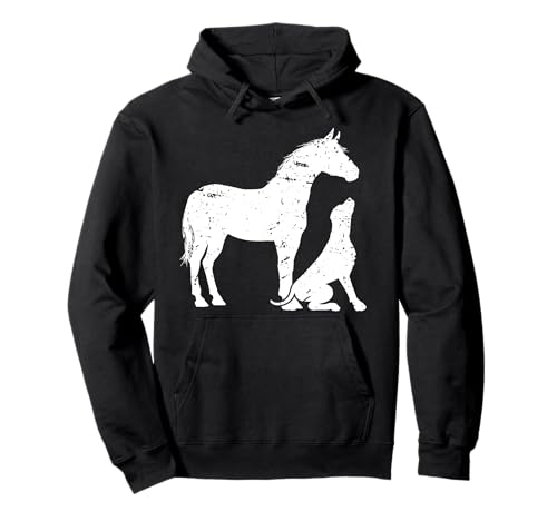 HUND PFERD Besitzer | Pferde Hunde Design für Damen Geschenk Pullover Hoodie von Pferde und Hunde Reiterin und Reiter Geschenke
