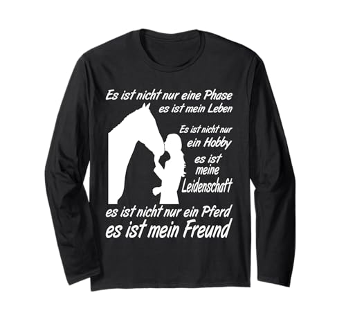 Pferdefan Mädchen für das Pferd zum Reiten für den Reitsport Langarmshirt von Pferde zubehör Mädchen für das Pferd Geschenk