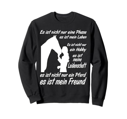 Pferdefan Mädchen für das Pferd zum Reiten für den Reitsport Sweatshirt von Pferde zubehör Mädchen für das Pferd Geschenk