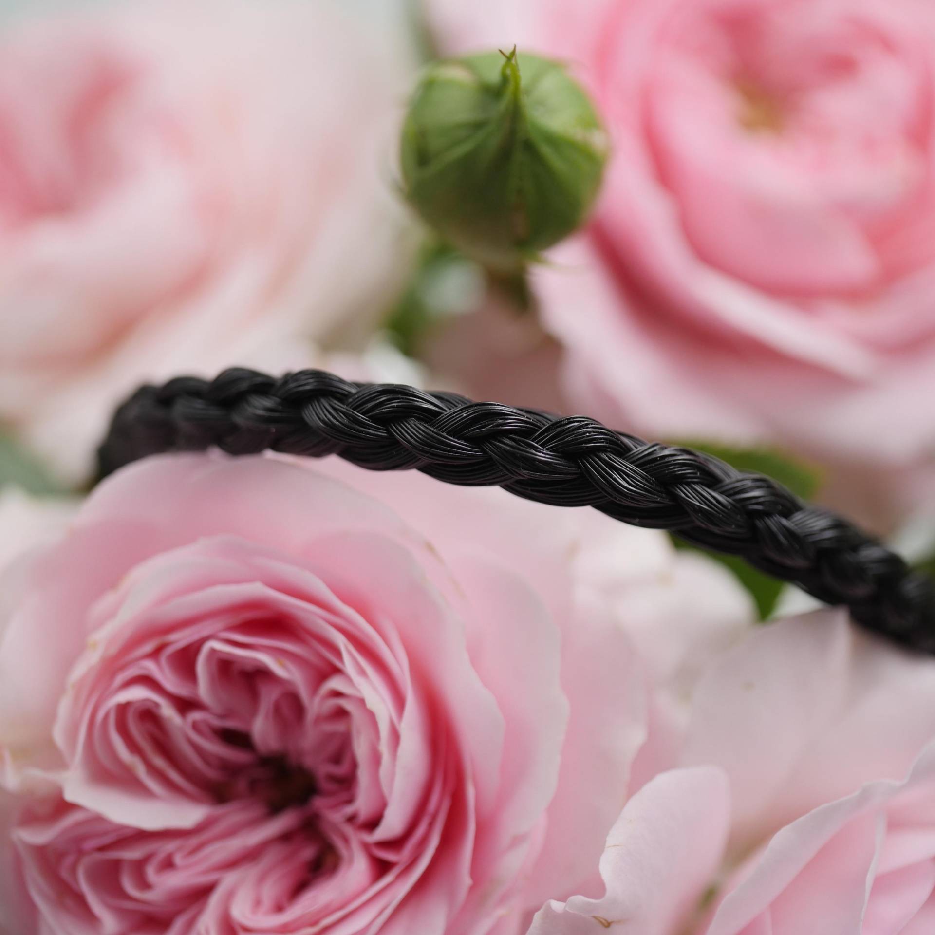 Pferdehaararmband Schlicht von Pferdehaararmbandlsw