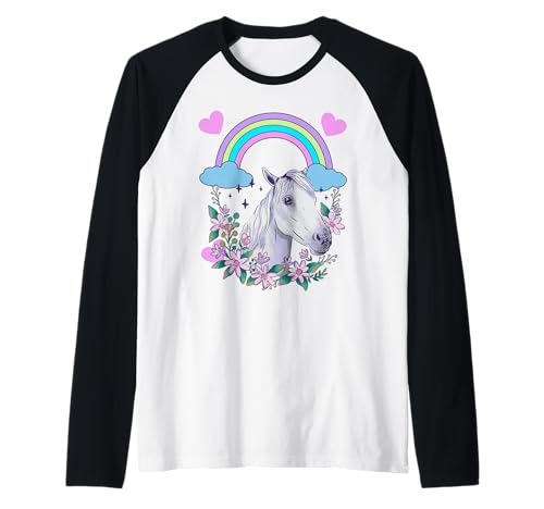 Kinder Pferdekof Pferdeköpfe Pferd Pferde Teenie Mädchen Raglan Kinder Pferdekof Pferdeköpfe Pferd Pferde Teenie Mädchen Raglan von Pferdekopf Pferd Pferde