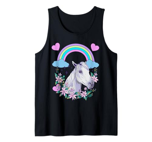 Kinder Pferdekof Pferdeköpfe Pferd Pferde Teenie Mädchen Tank Top Kinder Pferdekof Pferdeköpfe Pferd Pferde Teenie Mädchen Tank Top von Pferdekopf Pferd Pferde
