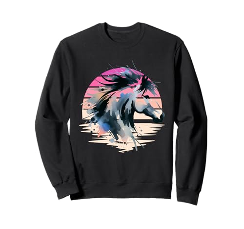 Pferde Mädchen Pferd Kinder Sweatshirt von Pferdekopf Pferd Pferde
