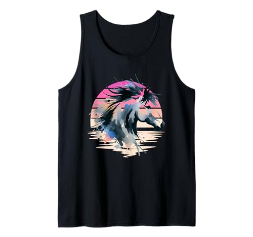 Pferde Mädchen Pferd Kinder Tank Top von Pferdekopf Pferd Pferde