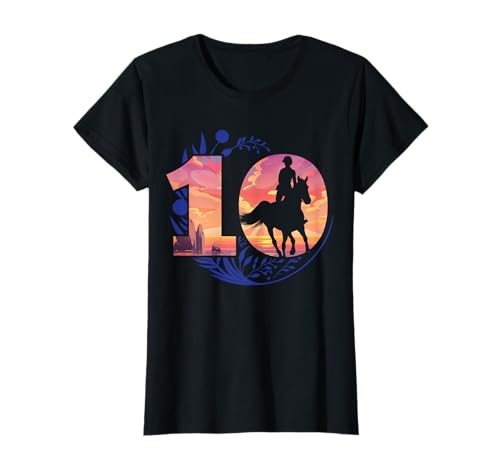 10. Geburtstag Pferde Mädchen Reiterin Geschenk 10 Jahre alt T-Shirt von Pferdeliebe Mädchen Reiterin Geburtstagsgeschenke