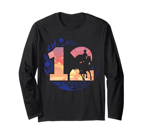 12. Geburtstag Pferde Mädchen Reiterin Geschenk 12 Jahre alt Langarmshirt von Pferdeliebe Mädchen Reiterin Geburtstagsgeschenke