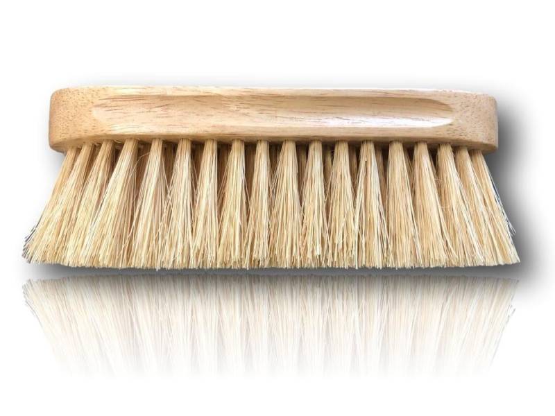 Pferdelinis Freizeitsocken Wurzelbürste für Pferde, Esel, Ziegen mit Holzrücken Langen Borsten Kurzhaarpflege von Pferdelinis