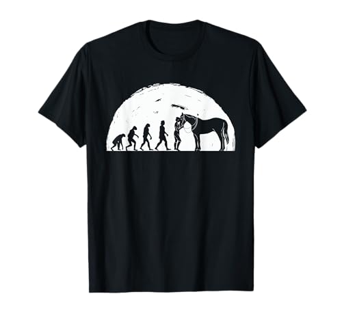 Reiter Evolution Pferde Mädchen, Reitausrüstung Reiterin T-Shirt Reiter Evolution Pferde Mädchen, Reitausrüstung Reiterin T-Shirt von Pferdemädchen Hobbyreiterin Reiten Reitergeschenk