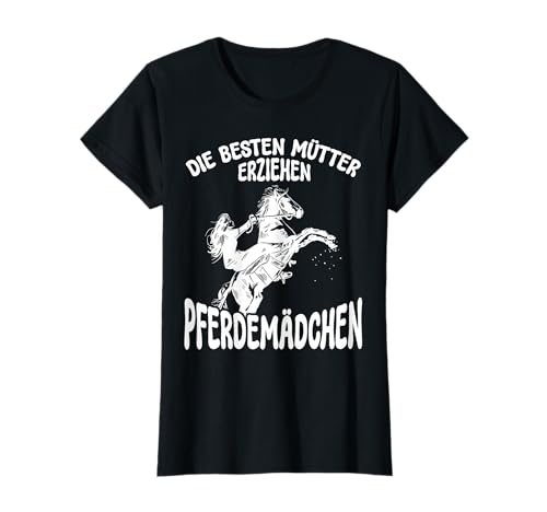 Pferde Reiten Mutter Pferde Mädchen Muttertag Reiterhof T-Shirt von Pferdemama Kleidung & Reiten für Mama & Tochter