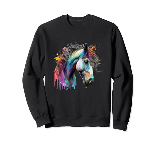 Pferd Pferdeliebhaber Mädchen Reiten Pferdemotiv Sweatshirt von Pferdemotiv für Mädchen