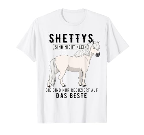 Nicht klein Kinder Pony Pferde Mädchen Sprüche Damen Shetty T-Shirt Nicht klein Kinder Pony Pferde Mädchen Sprüche Damen Shetty T-Shirt von Kinder Pony Geschenke Mädchen Pferde Shirt Shetty