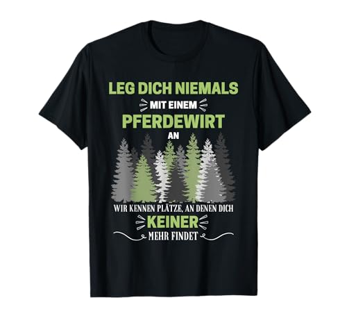 Pferdewirt Geschenk-Idee Männer Spruch Lustiges T-Shirt von Pferdewirt Geschenk-Idee Store