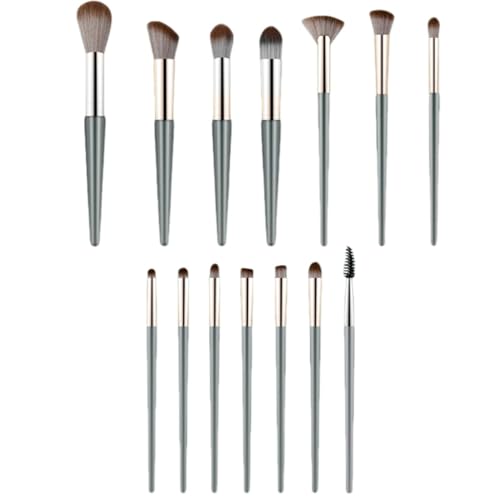 14-teiliges Make-up-Pinsel-Set, multifunktionales Kosmetikpinsel-Set, komplettes Gesicht, Make-up-Pinsel für Concealer, Lidschatten, Puder 14-teiliges Make-up-Pinsel-Set, multifunktionales Kosmetikpinsel-Set, komplettes Gesicht, Make-up-Pinsel für Concealer, Lidschatten, Puder von Pffiocix