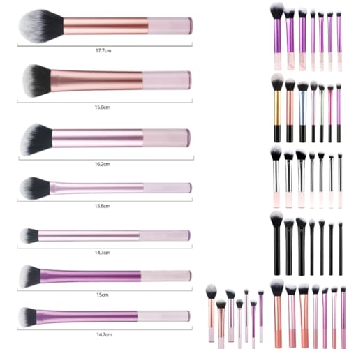 7-teiliges Make-up-Pinsel-Set, Mischpinsel, Gesichtspuder, Rouge, Concealer, Lidschatten, Konturen, Make-up-Pinsel-Set 7-teiliges Make-up-Pinsel-Set, Mischpinsel, Gesichtspuder, Rouge, Concealer, Lidschatten, Konturen, Make-up-Pinsel-Set von Pffiocix