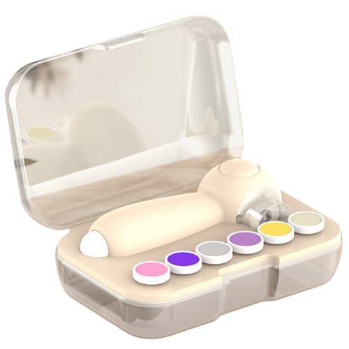 Baby Nails Trimmer mit 6 Ersatzpads Elektrische Nägel Pflege Kits Neugeborene Kleinkind Zehen & Fingernägel Schere Sicherer Nagelschleifer von Pffiocix