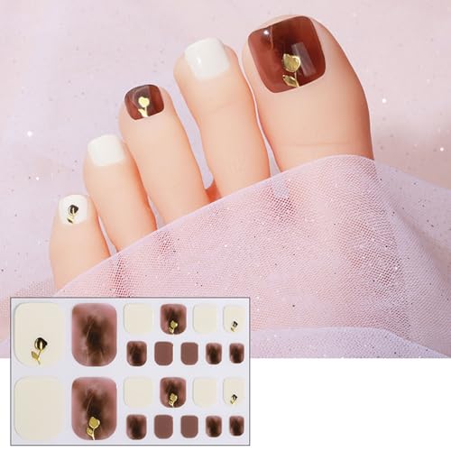 Pffiocix 3D Strass Zehennagel Aufkleber Zehennagel Politur Streifen Zehennagel Kunst Aufkleber Wasserdicht Zehennagel Wraps Fuß Pffiocix 3D Strass Zehennagel Aufkleber Zehennagel Politur Streifen Zehennagel Kunst Aufkleber Wasserdicht Zehennagel Wraps Fuß von Pffiocix
