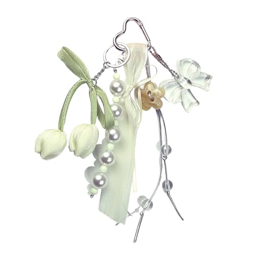 Pffiocix Charm-Schleifenhalter, Blumenbeutel, Accessoire, stilvolle Geldbörse, Verzierung, einzigartiges Accessoire für den Alltag, 25 cm, Acrylnetz Pffiocix Charm-Schleifenhalter, Blumenbeutel, Accessoire, stilvolle Geldbörse, Verzierung, einzigartiges Accessoire für den Alltag, 25 cm, Acrylnetz von Pffiocix