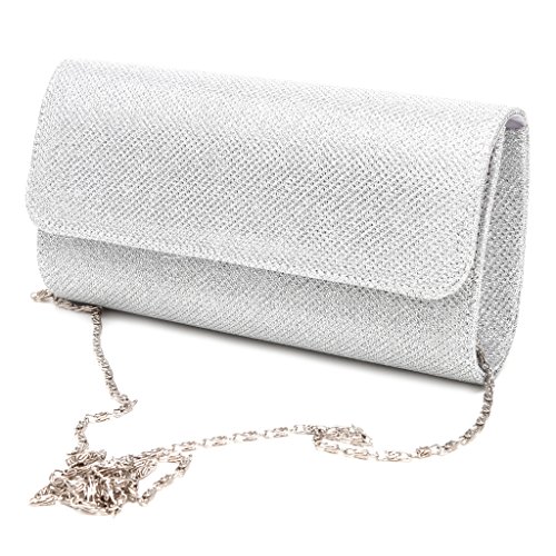 Pffiocix Damen Abend Schultertasche Braut Clutch Party Prom Hochzeit Umschlag Handtasche Abend Handtasche, S, One Size von Pffiocix
