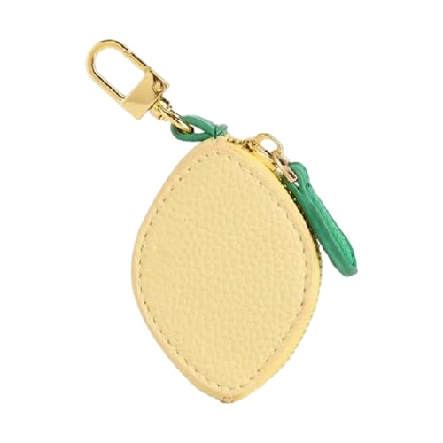 Pffiocix Stilvolle Geldbörse in Fruchtform mit Blattakzent, PU-Leder, sicherer Reißverschluss, kompaktes Geschenk für Frauen, zitronengelb, 7.5x5.4cm Pffiocix Stilvolle Geldbörse in Fruchtform mit Blattakzent, PU-Leder, sicherer Reißverschluss, kompaktes Geschenk für Frauen, zitronengelb, 7.5x5.4cm von Pffiocix