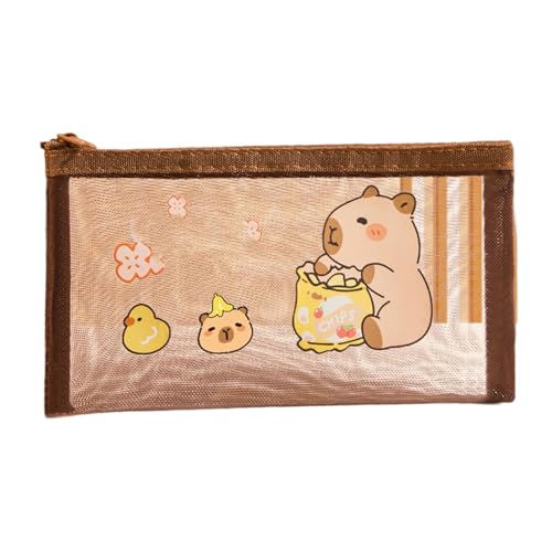 Schüler-Federmäppchen, Cartoon-Tieretui, große Kapazität, Stift für die Organisation von Schulbedarf, schöne Capybara-Box, Feinschmecker von Pffiocix