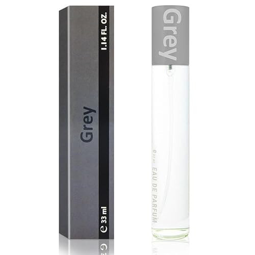 Parfüm Duftzwilling Spray für Herren – das inspirierte Pendant als Eau de Parfum für Fahrer und Fahrzeug– 33ml Duft Flakon für unterwegs (GREY) von Pflege Passion