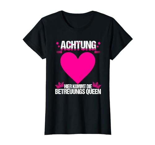 Pflegekraft Betreuerin Frauen Pflegerin Betreuungskraft Herz T-Shirt von Pflege Und Betreuung Geschenke Ausbildung Beruf