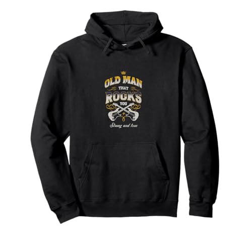 Old Man That Rocks You, Strong and True Pullover Hoodie von Pflugart
