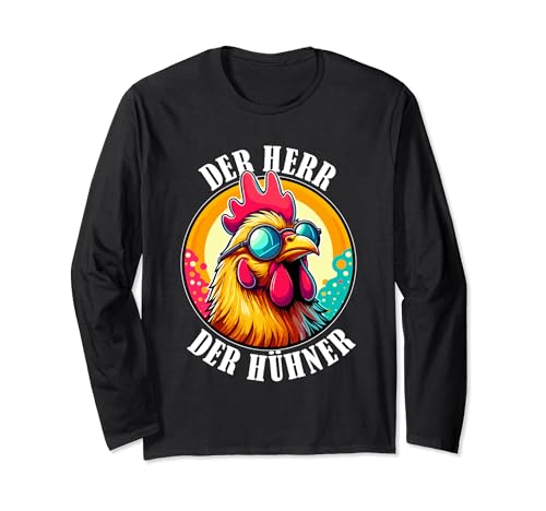 Huhn Hühner Hühnerstall Männer Rentner Bauernhof lustig Langarmshirt von Pfotenschatz