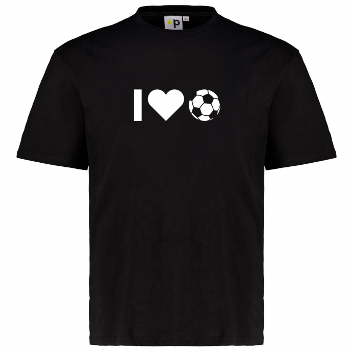 Pfundskerl Motto T-Shirt "I Love Fussball" von Pfundskerl